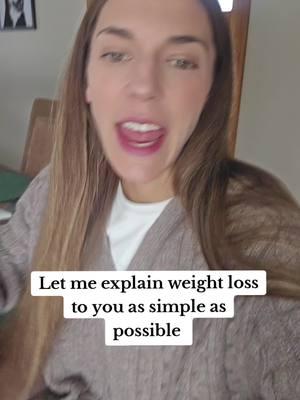 Let me explain how weight loss works as simple as possible. Check out the ABF Fat Loss Academy if you want a guide for how to lose weight & keep it off in 2025 (🔗 at the top of my page) #nomorefaddiets #BehaviorChange #keeptheweightoff #bodyrecomposition #sustainbleweightloss #2025weightlossgoals #over30weightlosswomen #2024weightloss #weightlosshardtruth #caloriedeficittips #weightlosschallenge #WeightLossForLife #dietexitplan #bodytransformations #millenialweightloss #hormonesandweightloss #simplehealthtips #caloriedeficitdiet #realweightlosstips #weightlossmotivation 