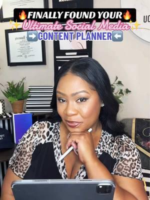 Creating content will be as hard as YOU make it!🤷🏽‍♀️ One of the best methods to keeping up with content is having a place to organize your thoughts & ideas.⬇️ If you’re serious about your journey, then a digital content planner should be your best friend. You need a place for all the “things” to call home, and it CANNOT be in your head!👊🏽 Grab my Ultimate “PLANNER” and you’ll be making a huge step toward elevating your business socials!⬇️ From planning awesome ideas, Hooks, CTA’s, Trends, Sounds, Graphics, Links, and even aligning all of these to your products and services, my social media planner will decrease the complexity of it all by at least 70%!🙌🏽⬇️ Let this be your sign that IT’S TIME! Save this for later and follow for more ways to elevate your digital presence.💜  #digitalplanner #googleplanner #planner #canvatips  #canvahack #canvahacks #canvatutorial  #canvatok #canva #Canvadesign #canvatutorial #thedigitalheadturner