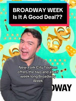 If you have some flexibility within those dates, definitely worth looking at! #tips #broadway #theatre #musicaltheatre #discounttickets #cheaptickets #broadwayweek #bogo #2for1 #advice #showtime #nyc 