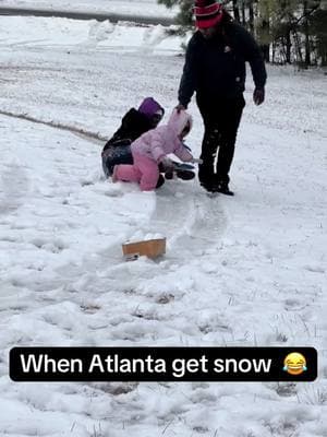 😂😂😂 when Atlanta get Snow ‼️  #fyp #fypシ #highlight #followers➕ #funnyvideo #snow #funnycouples #laugh #explore #reel #explorepage #dance 