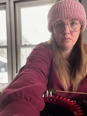 Make a hat with me in under 20 minutes! #fyp #foryoupage #crafting #yarn #bigtwist #ilovethisyarn #addi #addikingsize #SmallBusiness #TIKTOK #DIY #hearts #snowday #goodafternoon 