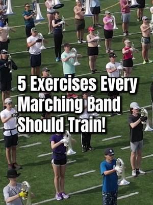 Send this to a friend you march with.📱 . The ankle is the most injured body part in marching band.🤕 . Considering the insane amount of steps we take each rehearsal, it’s not surprising.🥵 . These exercises build strength around the ankle to prevent common injuries like shin splints, Achilles tendonitis, and ankle sprains.🛡️ . Train each one for 15-30 reps.🔥 . Which one will you try first?🤔✍🏻 . #marchingband #bandsofamerica #dci #drumcorps 