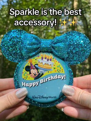 You will love all the extra attention you get with a glittery BUTTON ACCESSORY! So many options ready-to-ship in my Etsy shop. Link in bio. 🎀✨🎀✨🎀 #waltdisneyworld #disneyland #disneybutton #disneypin #disneybirthday #minniemouse #disneycelebration #disneyfyp #disneyaccessories #disneysmallshop 