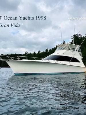 Introducing “Gran Vida” - 53’ Ocean Yachts 1998 Super Sport! • 🚨Fresh Water Boat!!🚨 Meticulously Maintained in the Great Lakes!! - Call Mike Levell for more info: 📲586.530.3318 #atlanticyachtandship #yachtinglifestyle #boatlife #freshwater #greatlakes #oceanyachts #yachtbroker #fyp 