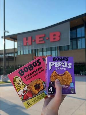 Fueling up with the ultimate on-the-go snacks! 🥜🍓 Bobo's PB&Js and Oat Bites are basically love at first bite. 🛒💛 Thanks, HEB, for keeping the good stuff within arm’s reach! #eatbobos #bakedwithlove #BobosLovers #SnackGoals 