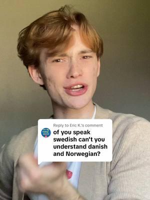 Replying to @Eric K. I’ve also been told my accent is easier for Norwegians to understand? #norwegian #swedish #danish #svenska #fördig 