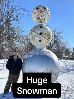 12’ Tall Snowman.  #purviancemetalart #globe #handcut #Outdoors #firepit #campfire #landscaping #metalart #gardeninspiration #patio #metalworking #metalwork #custom patio decor ideas, backyard patio, zen garden backyard, backyard patio, backyard landscape ideas, heir of fire, play with fire dance, open fire recipes, fire trucks, snowman, frosty 