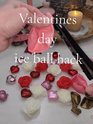 Valentines day ice❤️ I saw this adorable ice ball idea and wanted to try it! This little gadget makes stuffing the balloons so much easier!  Stuff your balloons, add water, freeze and that's it!  ☆shop my Amazon  • #valentinescrafts  #valentinesparty #galentinesideas #vdayinspo #valentinesdayideas #valentinesparty #partyideas #galentines #valentines #vday #valentinesDIY