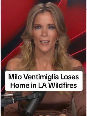 #MegynKelly on an emotional interview with actor Milo Ventimiglia who lost his home in LA wildfires. #megynkellyshow 