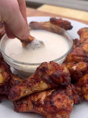 Gameday Wings w/ Alabama White Sauce 🍗 These wings never fail to impress and are perfect for your tailgate 🏈 Ingredients: • 2 lbs. chicken wings • ¼ C Olive oil + more as needed • Creole seasoning to taste • 1 T cornstarch • 2 C mayonnaise • 3 T horseradish • Dash of hot sauce • ¾ C distilled white vinegar • ½ C apple juice • 1 T black pepper • 1 lemon, zested & juiced • 1 tsp cayenne pepper • 1 tsp sugar • 1 tsp paprika For the Alabama White Suace: 1. Add the mayonnaise & next 9 ingredients to a mixing bowl and stir until combined. Season with salt & pepper as needed. For the wings: 1. Preheat grill to 375 degrees. Meanwhile, slather wings with olive oil and coat with seasoning and cornstarch until well covered. 2. Once the grill is preheated, place the wings on the grates and cook until the skin becomes crispy. Flip & repeat. Once this occurs, remove the wings from the grill. To Finish: 1. Add the wings to a large mixing bowl and top with prepared sauce. Toss until the wings are well-coated. 2. Serve with your sides of choice and enjoy! . #wings #bbqwings #bbq #chickenwings #gamedayfood #delicious