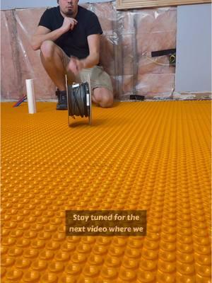 Installing Our Heated Flooring Part 1. #creatorsearchinsights #tips #tutorial #DIY #homeimprovement #realestate 