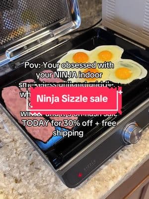 30% off @Ninja Kitchen Sizzle today + FREE SHIPPING 🏃‍♀️ don’t miss it! This is one of my favorite kitchen appliances.. easy to grill in the winter right in your warm kitchen  #ninja #ninjakitchen #ninjasizzle #ninjasizzlegriddle #ninjakitchenware #indoorgriddle #indoorgrill #grilltok #grillasmr #breakfast #tiktokshopcreatorpicks #tiktokshopfinds #newyearnewaura #treasurefinds #giftguide 