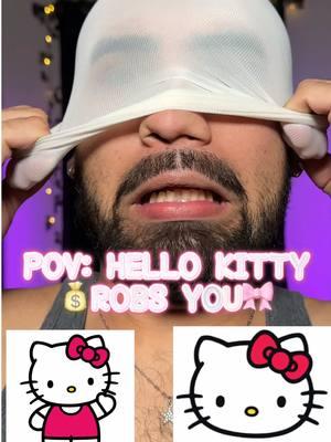 👀POV: HELLO KITTY R🏦BS YOU #hellokittylover #hellokittymakeup #hellokitty #makeuptrend #skimask #viralmakeup #viralmakeup 