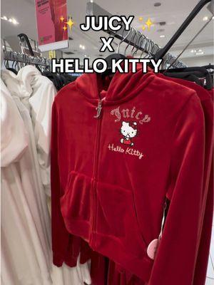 The collab we need! 💖✨ Hello Kitty X Juicy Couture! Do you have a favorite set? #forever21 #hellokitty #hellokittyjuicy #valentinerelease #valentinefinds #girlypop #matchingsweatset #juicycouture #juicycouturefinds #girlyclothes 