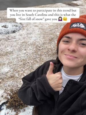 Anyone wanna build a snowman?? 😅☃️ #firstfallofsnow #snowday #snow #snowman #southcarolina #southcarolinacheck #upstatesc #winter #lgbtq #wlw #lesbian #lesbiansoftiktok #gay #fyp #fypシ #foryou 