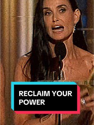 🎥⚡️Take Your Power Back👇🏻 30 years ago, a producer labeled Demi Moore a "popcorn actress," implying she could never be acknowledged for her craft. For years, she believed that story. But guess what? She RECLAIMED her narrative. 💪 ⠀ Fast forward to today: Demi wins the Golden Globe and may even snag an Oscar. She rejected someone else’s limited story about her and chose to live on HER terms. 👑 ⠀ "You can know the value of your worth if you just put down the measuring stick." 🪄 ⠀ ✨ Let Demi’s story be your reminder: Don’t let anyone’s opinion define your potential. Rewrite the narrative. Claim your worth. 🖤 ⠀ #DemiMoore #GoldenGlobes #RewriteYourStory #DailyInspo #SelfWorth #ReclaimYourPower #LifeLessons #PopcornActressNoMore #OscarBuzz #MotivationMonday #YouAreEnough