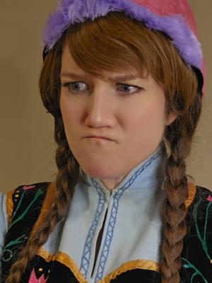 I can see why Disney considered making Elsa a villain because WOW...!  #Anna #frozen #cosplay #lifeofcosplay #ImAnAdult 