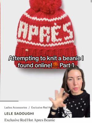 Attempting to knit a beanie I found online!🧶 Part 1 #beginnerknitter #knittok #knitting #knittersoftiktok #malabrigo #malabrigoyarn #malabrigorasta 