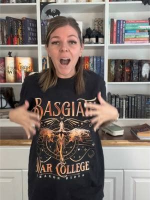 Definitely wearing this to the Onyx Storm Release Party! Get your Basgiath War College shirt now! #BookTok #FourthWing #IronFlame #OnyxStorm #Basgiath #BasgiathWarCollege #tiktokshopdealsforyoudays #TikTokShop #TikTokShopDeals 