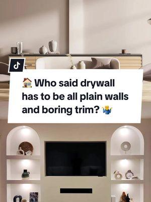 Share your favorite trend in the comments! ⬇️ Learn more about these looks and how to achieve them 👉 Link in Bio!  Upgrade your projects with these hot drywall design trends! From quiet luxury to stunning 3D accent walls and elegant arches, these looks come to life with Trim-Tex beads. 🤩🙌 See how Small Bullnose Corner Bead, Z Shadow Bead, F Reveal Bead, Archway Bead, and Architectural L Bead make it all possible. 🔥 @Allison @Kaïla Gilbert @Refresh @🅃🄴🄴🄺 🄸🄽🅃🄴🅁🄸🄾🅁🅂 ♛  #trimtex #trimtexdrywall #drywall #drywaller #drywallpro #drywallfinisher #drywalllife #drywallnation #drywallproducts #toolsofthetrade #drywalltaper #drywallproducts #vinylbead #interiordesign #designtrends #drywalltrends #modernhome #quietluxury #toptrends 