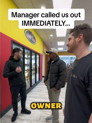 We had to EXPLAIN… When this manager spotted Alex, Percy, and Cole filming in his store, he had some questions…but once they explained, he realized he knew who they were—and was more than happy to join in on the video! Huge shoutout to Z1 Xpress in Manchester for always being stocked up! #NOCA #tea #lemonade #BREEZY