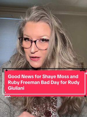 #goodnews #rubyfreeman #shayemoss #win #again #against #rudygiuliani #defamationlawsuit #stopscrolling 