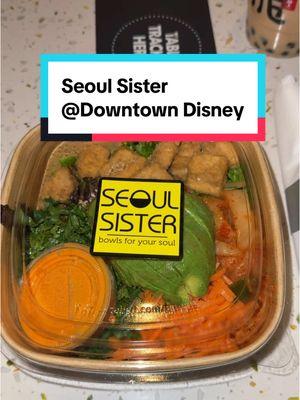 Come with me to eat at one of Downtown Disney’s newest eateries! Seoul Sister was absolutely delicious and was everything I’d hope it would be! I got the tofu bowl and switched out cucumber for the kimchi. Highly recommend and will be eating here again soon! #disney #disneyparks #disneyland #disneyfood #disneysnack #disneyfoodie #Foodie #foodreview #muckbang #disneyadult #disneygirl #disneyfan #disneylife #disneymerch #disneytiktok #disneyfyp #fyp @Disney Parks @Disney  