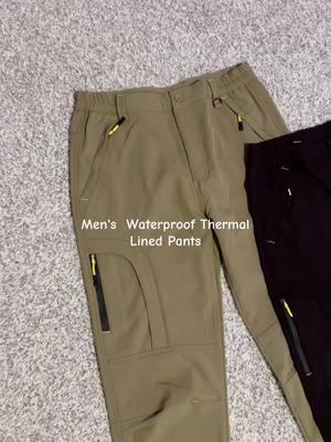 Perfect for winter. Surprise your Husband, Dad, Boyfriend, and brother with this thermal pants. #thermalpants #menpants #TikTokShop #tiktokshopfinds #winter #workpants 