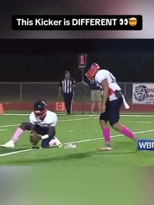 How does he kick like that? 😱🏈 (via brandonsaho/X) #football #kicker #fieldgoal #kickerlife #highschoolfootball #athlete #highschoolsports #kicking