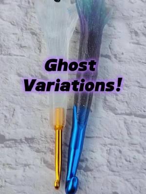 Ok I did it a made a Valloween Ghost Crochet Hook! Shop drop 6pm est! #valloween #valentine #ValentinesDay #crocheting #crocheter #cuteghost #crochethooks