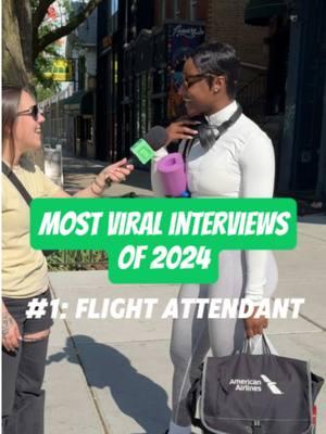 Our MOST VIRAL interview from 2024! How much does a #FlightAttendant make? Filmed in Chicago, IL📍 Huge thanks for her transparency and being a leader in her industry! 💚 #salarytransparentstreet #salarytransparency #paytransparency #howmuchdoyoumake #flightattendantpay #flightattendantstrike #flightattendantlife #topinterviews #mostviralinterviews #mostpopularinterviews 