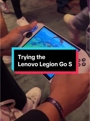 Finally a gaming handheld that's portable AND powerful.  #tech #technology #ces2025 #gadgets #legiongos #lenovoces @Lenovo Legion @AMD 