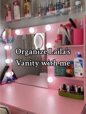 You can hear Laila’s gum smacking 🙄🥴  #organize #vanity #vanitymirror #makeupvanity #makeupvanityideas #organization #cute #decor #insideout #insideout2 #girly #girlythings #reset #resetwithme #asmr #asmrsounds #asmrvideo #asmrtiktoks #satisfying #satisfyingvideo #satisfyingvideo #daughter #makeup #vanitysetup #vanityroom #vanityorganization #follow #sahm #sahmlife  @LEGO @CeraVe @Bath & Body Works @elfcosmetics 