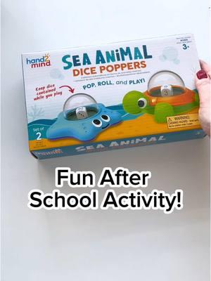 The adorable Sea Animal Dice Poppers come with a QR code to fun downloadable activity sheets like this one! #activityforkids #coloring #mathactivitiesforkids #hand2mind 