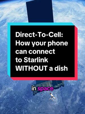 With Starlink’s new Direct-To-Cell,  iPhones and Android devices can connect directly to Starlink satellites in space. So how does it work, and how is it different from regular Starlink? #starlink #spacex #technews #iphone #tmobile #technology 