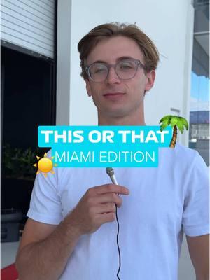 F2 driver, Max Esterson, stopped by today so we had to ask him some important questions! 🤭 @TridentTeam #formula2 #f1miami #miamigp #maxesterson 