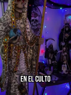 Devota a La Santa Muerte 💀✨ #devotaalasantamuerte #brujaespiritual222 #santamuerte #fyp #viral #proteccion #santos #fe #purificacion #ofrenda 