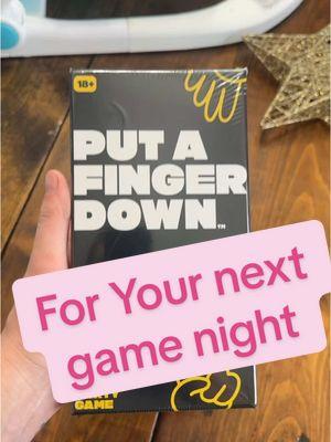 Such a fun twist on this game! #GameNight #cardgame #neverhaveiever #putafingerdown #friends #games #partygame #funny #hilarious 