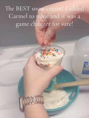 How do you make your snow cream? #snowday2025 #snowcreamrecipes #snowcream 