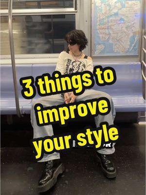 these are 3 things you can do to improve your style 😇 in depth video about this is up on the long video app!!! lol  #outfitinspo #androgynous #outfitideas #styleinspo #style #styleadvice #androgynousstyle #androgynousfashion #unisex #unisexfashion #unisexclothing #enby #nonbinary 