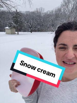 Snow Ice cream! #snow #snowcream #fypシ #foryoupage #dessert #fory #EasyRecipe #Recipe #fypシ゚viral #snowice #midwest #missouri #icecream 