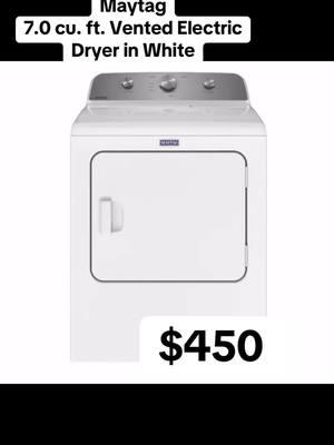 Maytag 7.0 cu. ft. Vented Electric Dryer in White $450 #liquidationstore #nuevoproducto #lasvegaslocals #bulldogliquidatorslv #lasvegas #bulldogliquidatorslasvegas #maytag#dryer