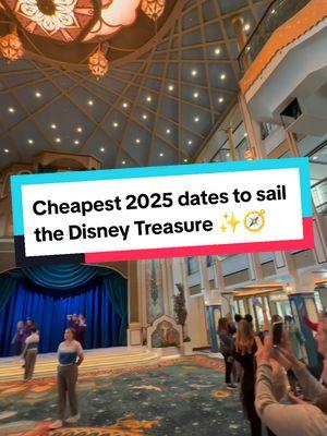 This brand new Disney Cruise line ship only does 7 night sailings! For two adults you can sail on all these dates for as low as $4385! Email Daniella@APairOfEarsTravel.com or fill out the quote form linked in my profile for a custom quote ✨🚢  #disneycruise #disneytreasure #disneycruiseship #disneycruiseline #disneytravelplanner #disneytravelagent #disneyvacationplanner #disney2025 #disneycruiseship #disneycruiseplanner #disneyplanning #apairofearstravelwithdaniella #cruise #disneycruisetips 