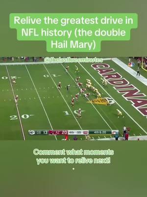 Relive the greatest drive in nfl history #nfl #football #aaronrodgers #greenbaypackers #nflwildcardweekend #nflwildcard #hailmary 