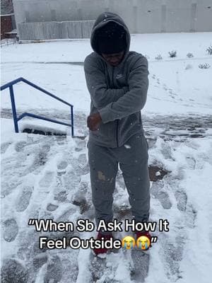 Snow was freezing cold today😭😭#fypシ #makethisviral #goviral #hbcu #goviral #trend #lane 