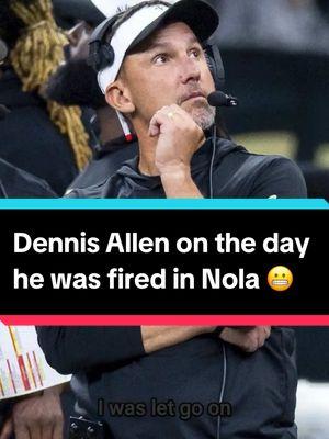 Dennis Allen finally speaks to the media on the day he was fired as head coach of the New Orleans Saints ⚜️  #Saints #WhoDat #DennisAllen #MickeyLoomis 