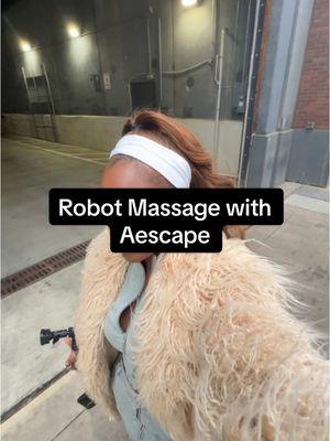 We’re living in the future!! I just got a massage from a robot with @Aescape 😭 #aescape #SelfCare #robotmassage #dmv 