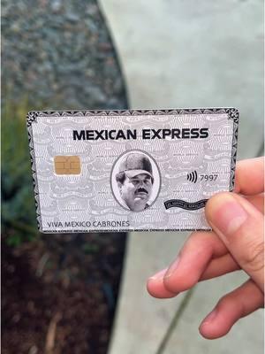 Mexican Express Debit Card Sticker 🤠 | #mexicantiktok #fyp #debitcardstickers 