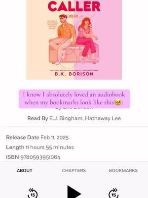 MARK MY WORDS, THIS IS GOING TO BE YOUR NEXT FAVORITE READ WHEN IT COMES OUT!!! @PRH Audio thank you for being able to listen this lovely audiobook 💜 (Potential Spoilers!! Don’t read my notes!!) First time caller by B.K. Borison comes out 02.11.25 & you NEED to read/listen. #audiobookrecs #bkborison #firsttimecaller #grumpysunshine #romcombooks #singlemomromance #hopelessromantic #bookrecommendations #BookTok #fyp #prhaudio #thatblondebookworm #sleeplessinseattle 