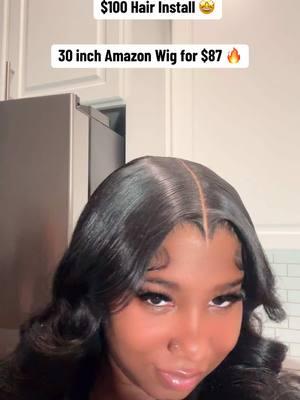 $100 Hair install👀🔥 @lacerehab #booknow and $87 30 inch amazon wig , yall want the link ? 😍🔥 #amazonfinds #amazonmusthaves #amazonwig #houstonhairstylist #wig #wiginstall #hair #hairtok #afforablewigs #amazonhair #30inchwig #bussdownmiddlepart #curls #middlepart #houston #texas 